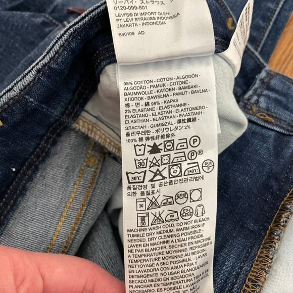 NEW NWT LEVI'S LEVIS Plus Size Perfectly Shaping 512 Skinny Leg Skinny Jeans 18W - Picture 11 of 15